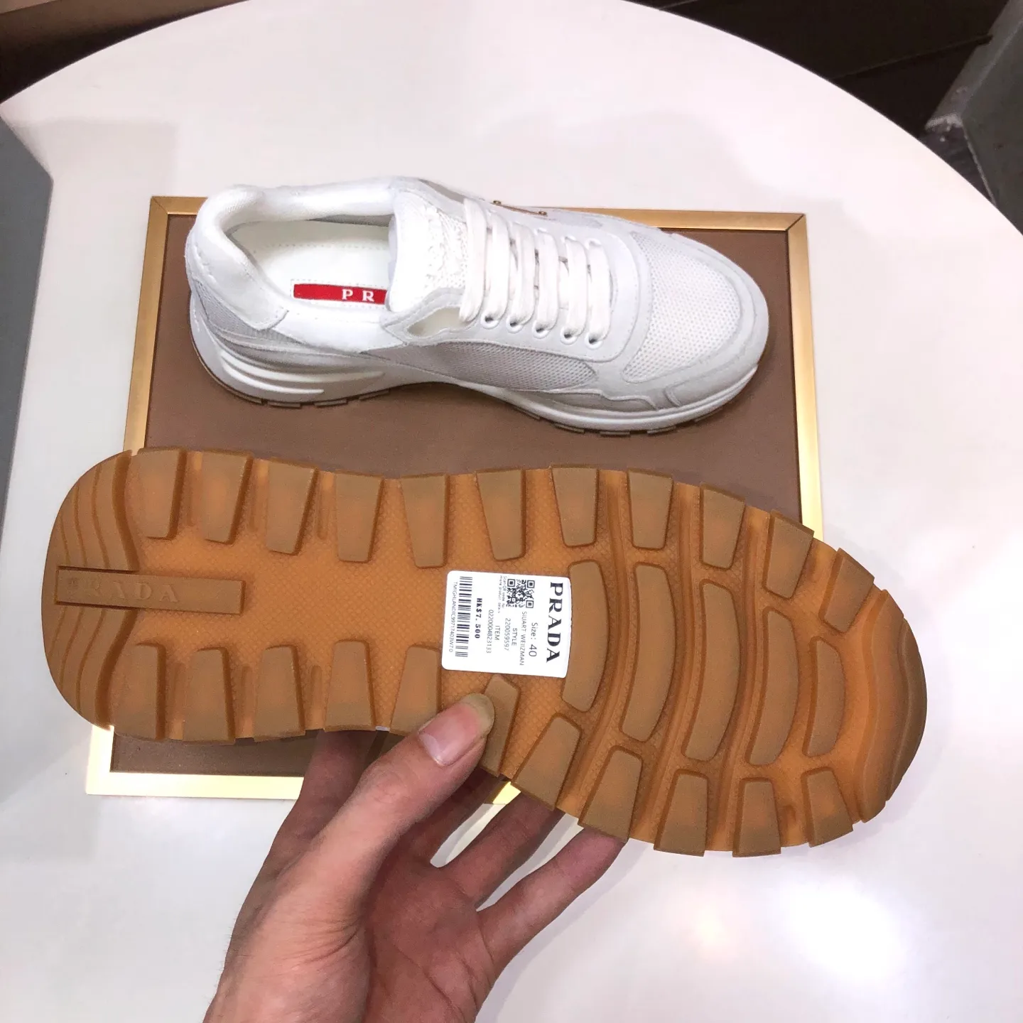 Men's shoes 💰580💰 [PRADA] Top-quality original items, new seasonal styles, high-quality original items, top-level imported calfskin and original imported glue, imported cowhide lining with original cowhide feet, original outsole! Quality guaranteed! Code 38-45 (45 customized)